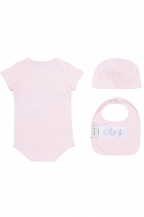 Set: bodysuit, hat, bib, zdjęcie 2 Set: bodysuit, hat, bib od Gucci Kids